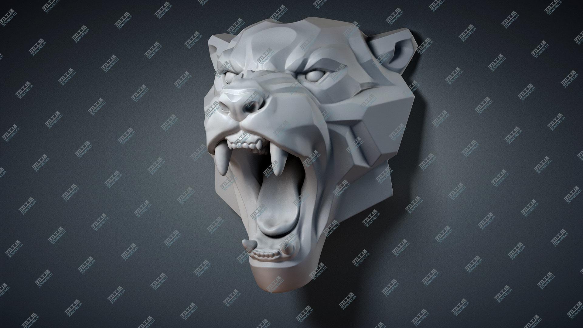 images/goods_img/2021040232/3D Roaring Leopard Sculpture Stylized model/3.jpg